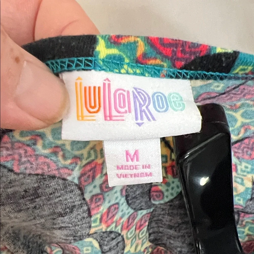 LuLaRoe Vibrant Patterned Midi Dress - Picture 2 of 4